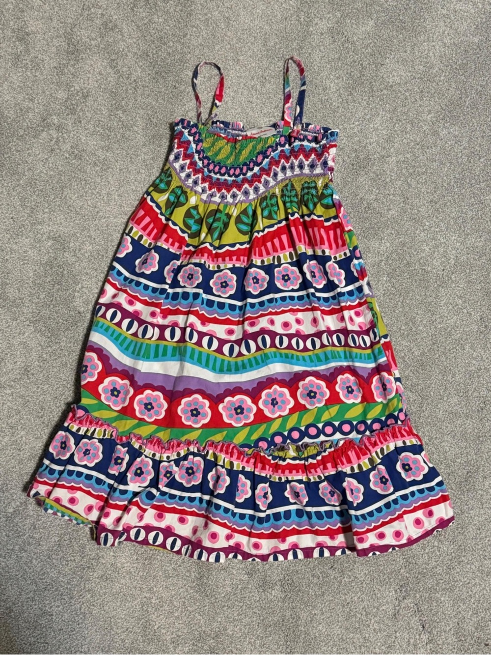 Hanna Andersson Floral Stripe Pattern Sundress
